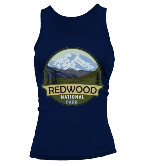 Cool Vintage Retro Redwood National Park Mountain Tank top Woman