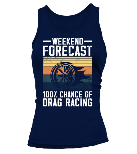 Drag Racing Race Car Retro Vintage Tank top Woman