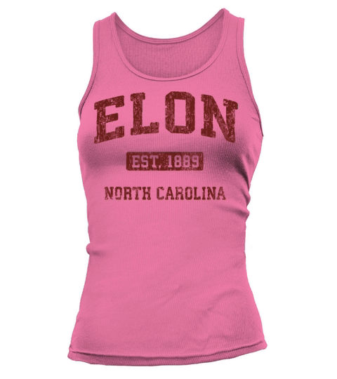 Elon North Carolina Nc Vintage Athletic Sports Des Tank top Woman