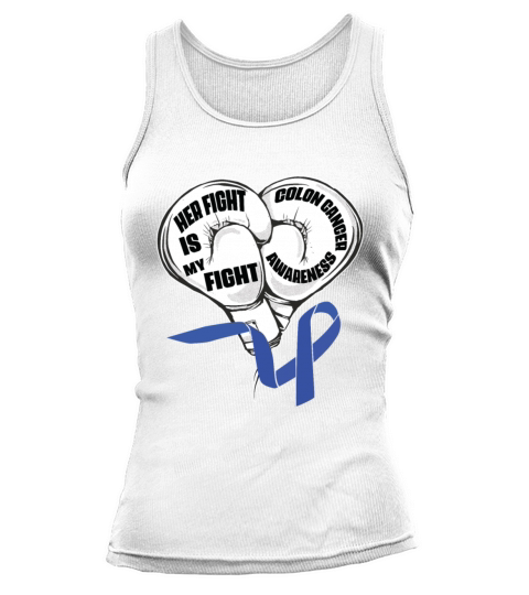 I Wear Blue Colon Cancer Awareness Survivor Tank top Woman