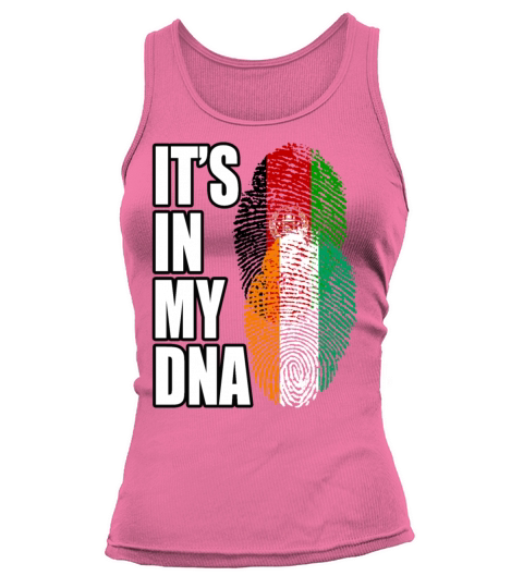 Ivorian And Afghanistan Mix Heritage DNA Flag Tank top Woman