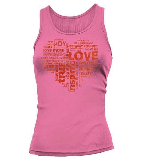 Love Joy Inspiration Words Valentine’s day Tank top Woman