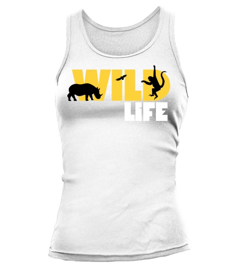 Minimalist Black and Yellow Wild Life T-Shirt Tank top Woman