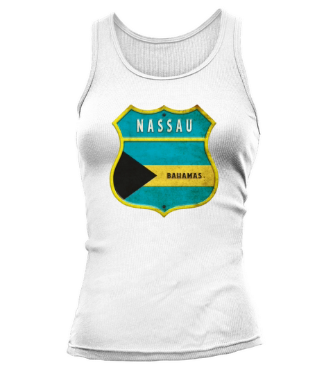 Nassau Bahamas flag crest design Tank top Woman