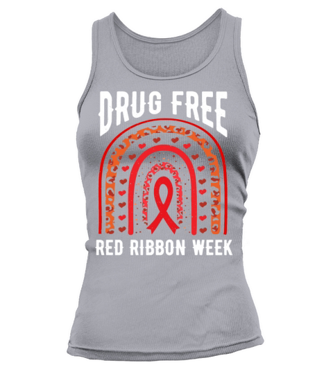Rainbow Ribbon Week October Substance Wear Red Tank top Woman