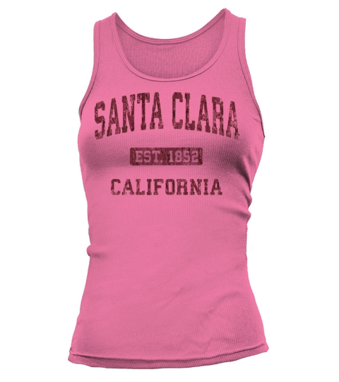 Santa Clara California Ca Vintage Athletic Sports Tank top Woman