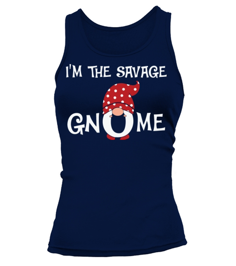 Savage Gnome Christmas Matching Family Tank top Woman