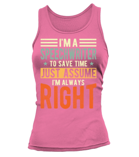 Speechwriter Tank top Woman