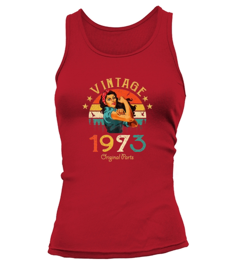 Womens 48 Years Old Gift Vintage 1973 Original Tank top Woman