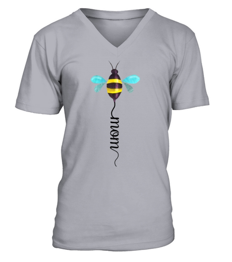 Bee Mom V-Neck T-shirt