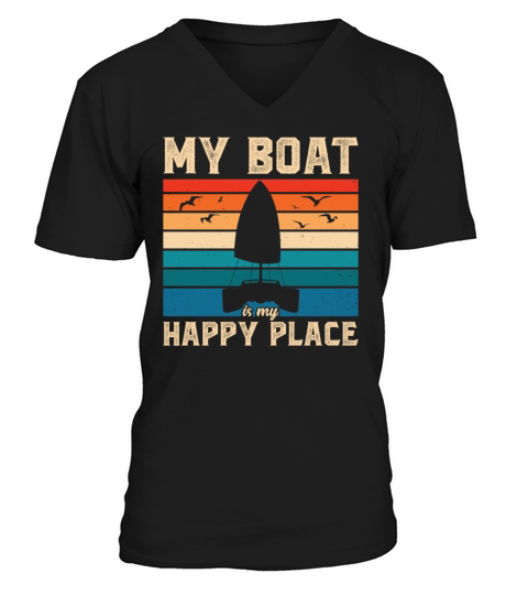 Catamaran Captain Quote Funny Tow Hulls Sailing V-Neck T-shirt