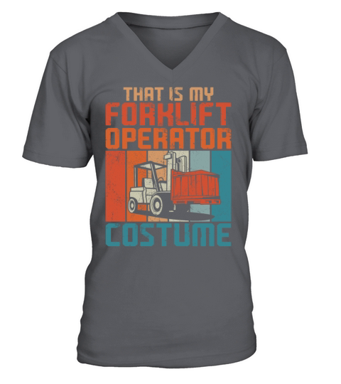 Certified Forklift Truck Operator V-Neck T-shirt