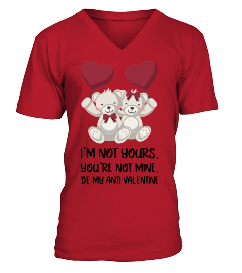 Funny valentines day670 V-Neck T-shirt