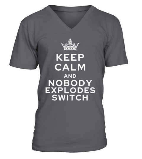 keep calm and nobody explodes switch V-Neck T-shirt