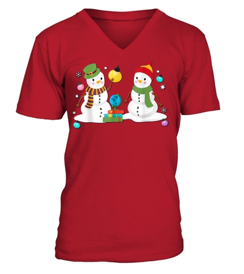 Librarian Theres Snow Place Like The Library gift V-Neck T-shirt