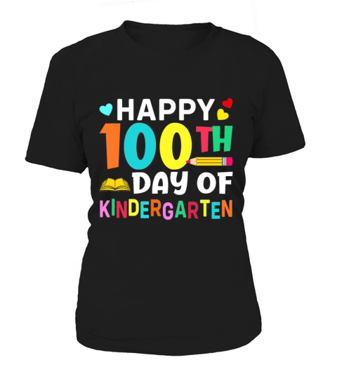 100 Days Of School Design for Kindergarten Teacher Women's T-Shirt