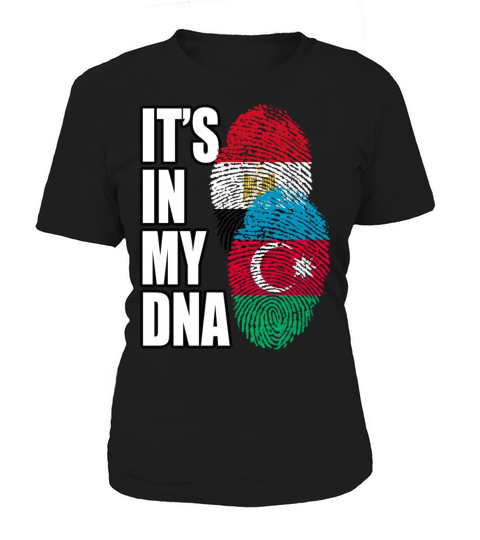 Azerbaijani And Egyptian Mix Heritage DNA Flag Women's T-Shirt