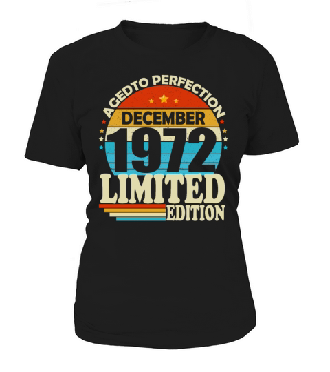 December 1972 Vintage Retro Birthday Women's T-Shirt