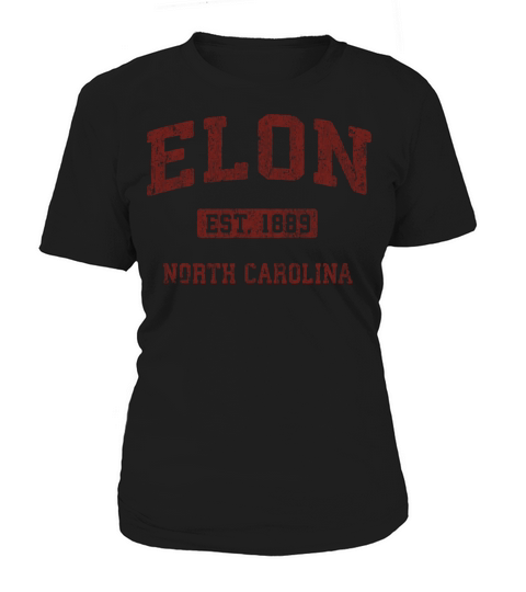 Elon North Carolina Nc Vintage Athletic Sports Des Women's T-Shirt