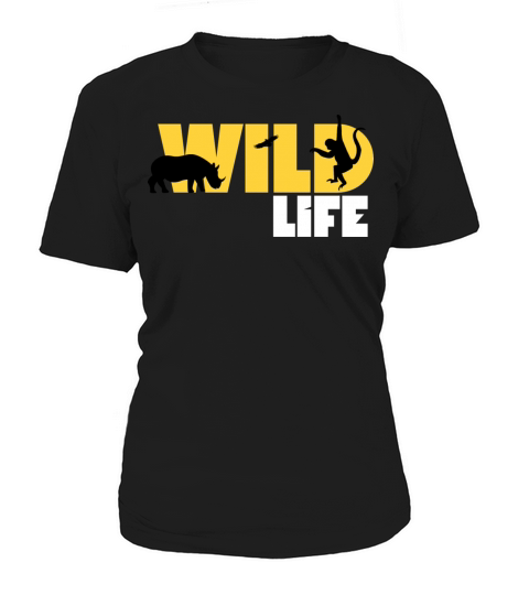 Minimalist Black and Yellow Wild Life T-Shirt Women's T-Shirt