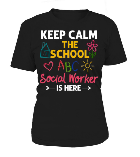 School Social Worker Quotes Appreciation Office Women's T-Shirt