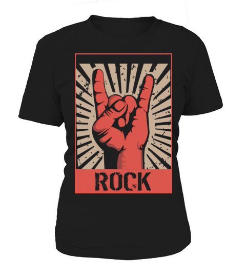 Vintage Rock Concert Band Poster 70S 80S Retro Mus Women's T-Shirt