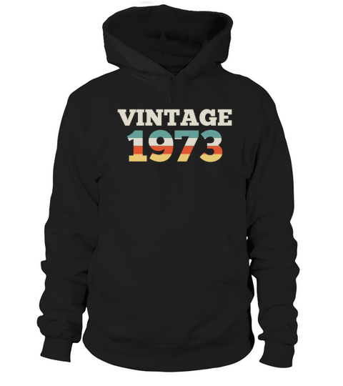 1973 Birthday Vintage 1973 Retro Hoodie Unisex