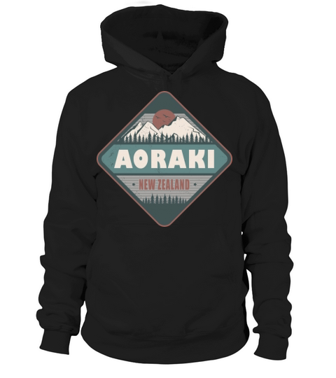 Aoraki Mount Cook New Zealand Vintage Hiking Hoodie Unisex