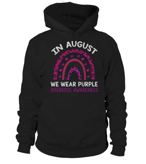August Wear Purple Overdose Awareness Month Hoodie Unisex