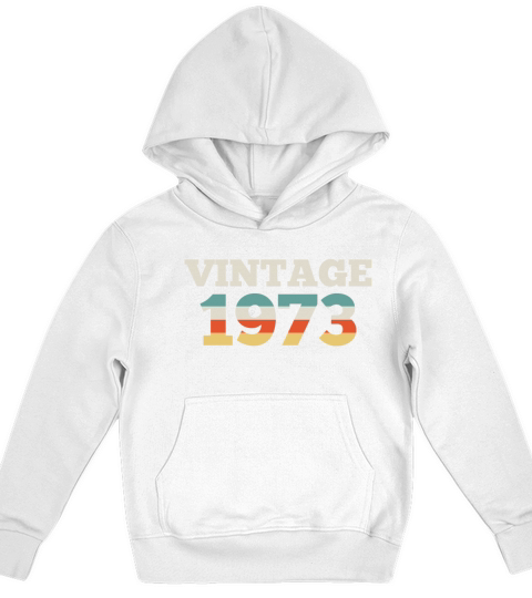 1973 Birthday Vintage 1973 Retro Kids Hoodie