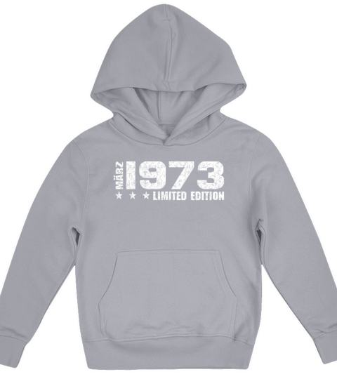 50th Birthday March 1973 Limited Edition Gift Kids Hoodie