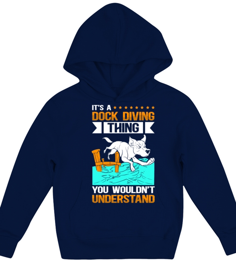 A Dock Diving Thing Canine Sport Dog Kids Hoodie