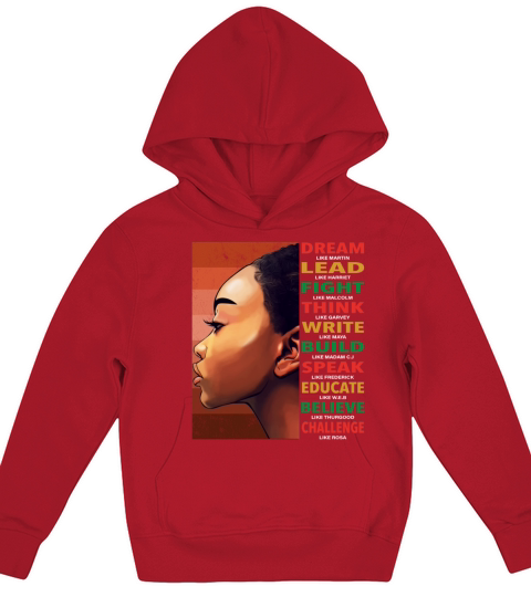 African American Black History Month Kids Hoodie
