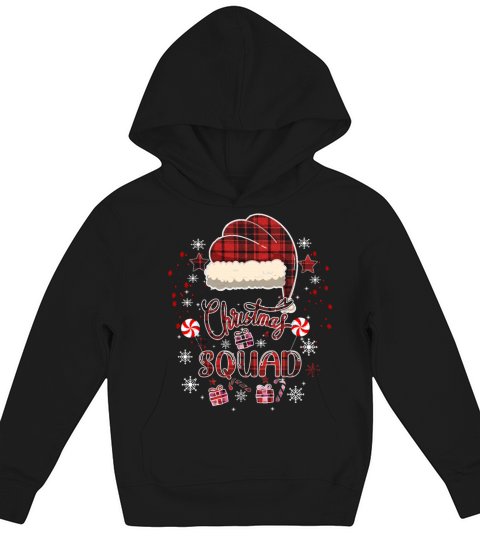 Christmas Squad Family Group 2023 holiday surpise Kids Hoodie