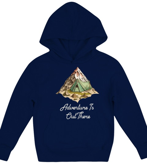 custom Camping topography gift for topographer Kids Hoodie