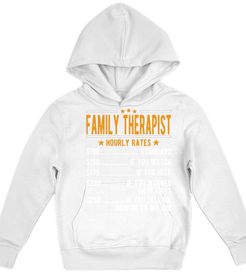 Family Therapist Hourly Rates Kids Hoodie