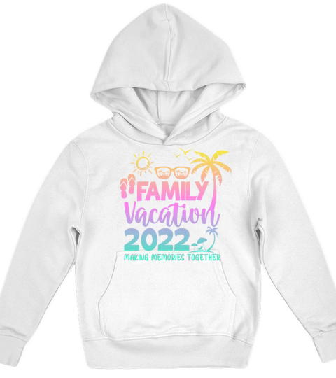 Family Trip Summer Vacation Beach 2022 Vintage Lov Kids Hoodie