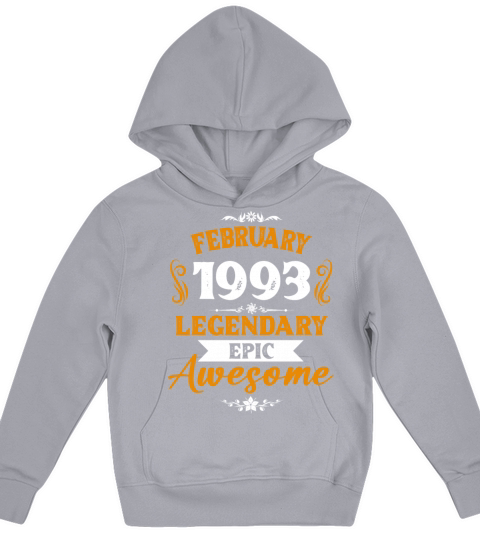 February 1993 Legendary Birthday Present Kids Hoodie