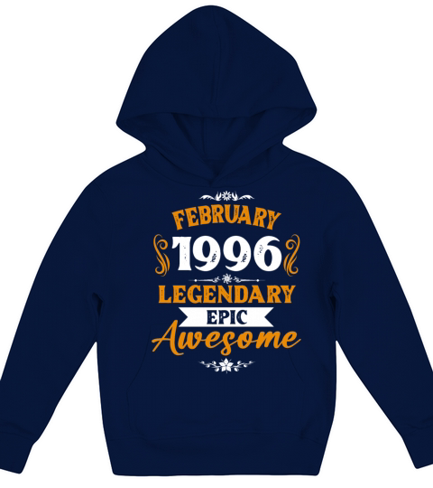 February 1996 Legendary Birthday Present Kids Hoodie