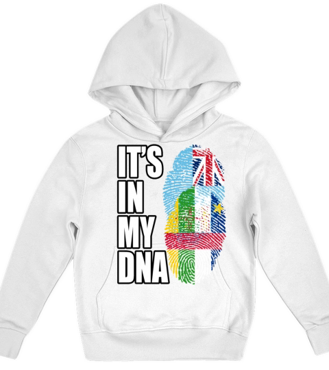 Fijian And Central African Mix Heritage DNA Flag Kids Hoodie