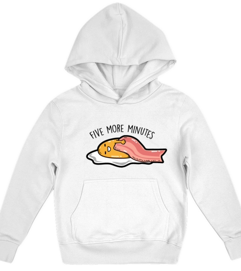 Fried egg - Five more minutes Kids Hoodie