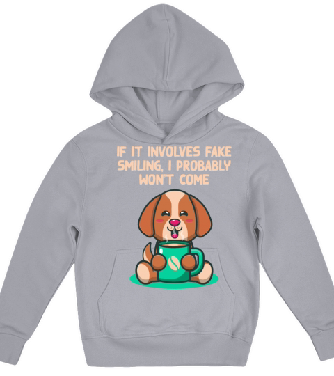 I Probably Wont Come Introvert Sayings Antisocial Kids Hoodie