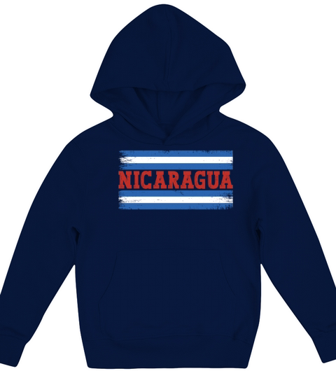 Nicaragua Nicaraguan Flag Vintage Nica Souvenir Kids Hoodie