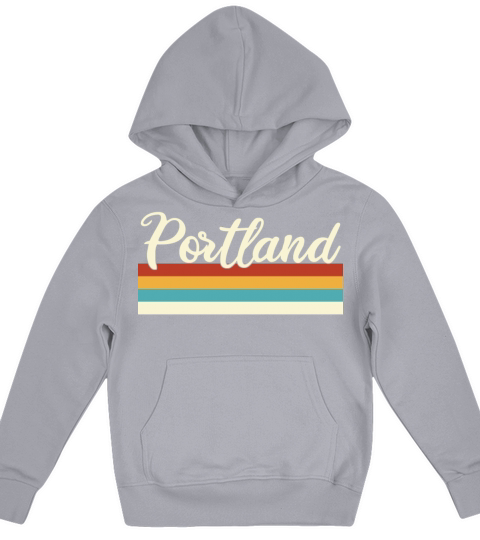 Portland - Oregon - Retro - Vintage United States Kids Hoodie