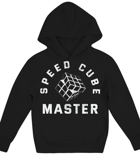 Speed Cubing Master Rubix Cube 80s Vintage Youth Kids Hoodie