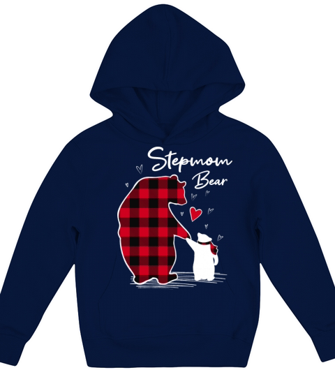 Stepmom Bear Kids Hoodie