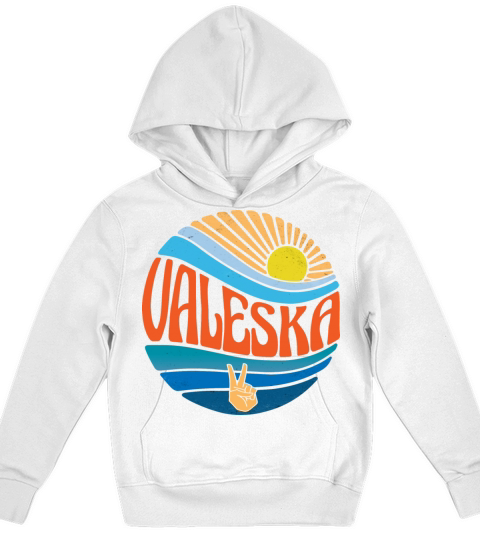 Valeska Shirt Vintage Sunset Valeska Groovy Tie Kids Hoodie