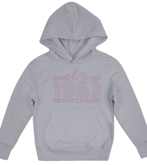 Vintage 1963 Birthday Retro Look Kids Hoodie