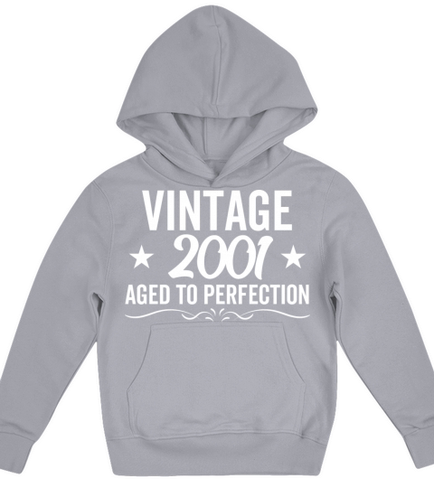 Vintage 2001 Aged To Perfection Kids Hoodie