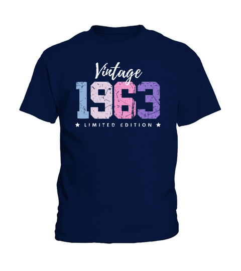 60 Years Vintage 1963 Retro 60th Birthday Kids T-Shirt